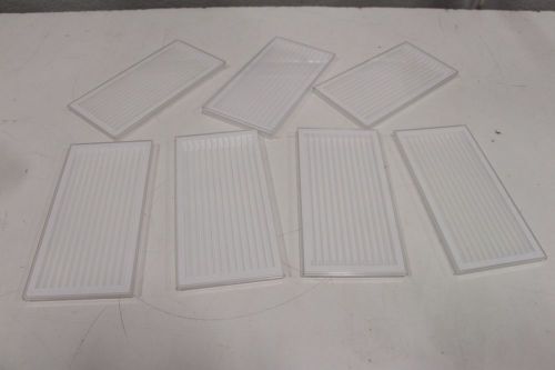 Lot of (7) pipette holder organizer 12-slot channel w/ covers ideal for 6-7-1/2&#034; for sale