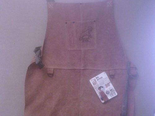 #38130 red ram leather full body 24&#034; w x 30&#034; l bib apron for sale