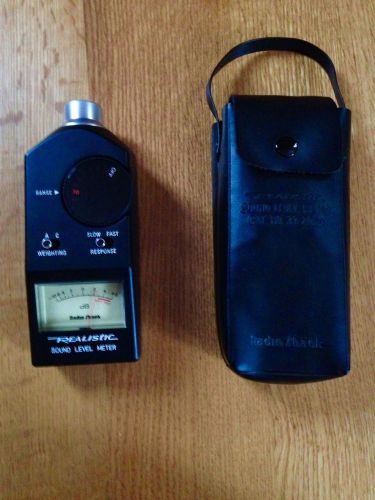 analog Sound Pressure Level (SPL) Meter wih case Realistic RadioShack
