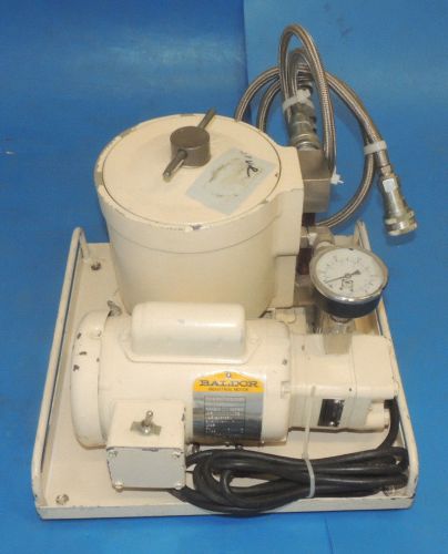 Leybold of-1000 oil filtering system 898561 filter hydraulic pump baldor motor for sale