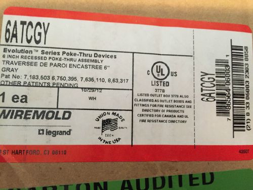 WIREMOLD EVOLUTION SERIES POKE-THRU DEVICES  (  6ATCGY )  BRAND NEW