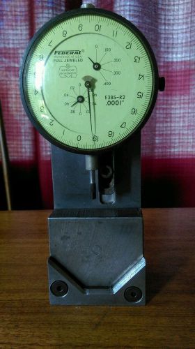 Federal E3BS-R2 Dial Indicator .0001&#034; with base 3 1/2 &#034; face