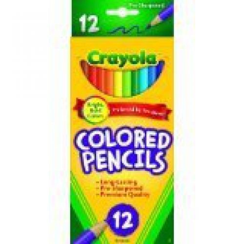 Crayola 68-4012 Colored Pencils, 12-Count, Case of 48, Assorted Colors