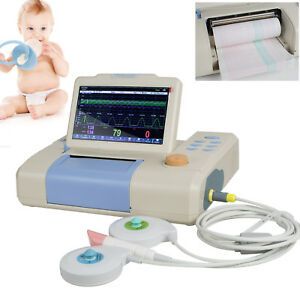 Digital 3-Parameter FHR TOCO Fetal Movement Fetal Monitor Touch Screen +Paper US