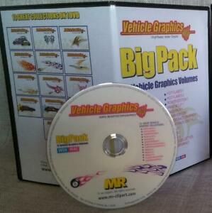 13 BIG PACK Vehicle Graphics Volumes Collection Vinyl Ready Clip Art MrClipart