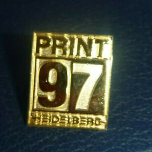 vintage Heidelberg Print 97&#039; McCormick Place Chicago  Pin  printing press 1997