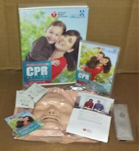 New &#034;FAMILY &amp; FRIENDS CPR ANYTIME&#034; Learning CPR Kit (w/Mini Anne manakin) AHA