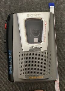 Sony Portable TCM-20DV Cassette-Corder 2X Rec Time Voice Operated Recording
