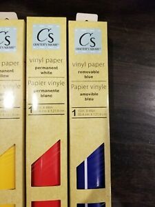 Crafter&#039;s Square - 4 rolls 48&#034; Permanent/Removable  vinyl