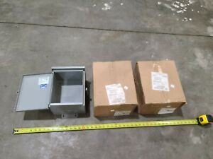 Lot Of 3 Hubbell Wiegmann Cutout Electrical Junction Box RHC081006 New