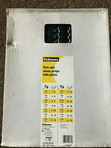 Fellowes Comb Bind 3/4 19mm black 100 pack NEW spines presentation combs