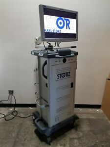 Karl Storz 9601HD Endoscope Cart Video Endoscopy Tower + SC-WU26-A1511 27&#034;