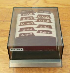 Rolodex Petite Address/Phone Card File Organizer S-310 C w/ Contact Cards