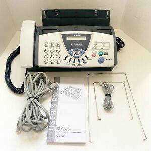 Brother FAX-575 Personal Fax Machine with Phone and Copier ~ Excellent Condition
