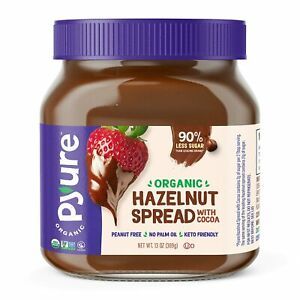 Organic Hazelnut Spread with Cocoa by Pyure | Keto Friendly, No Palm Oil,...
