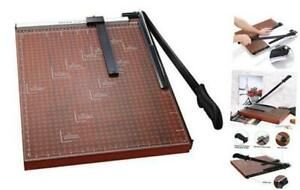 Paper Trimmer, A2-B7 Guillotine Paper Cutter Gridded Photo Cutter 18 Inch Red
