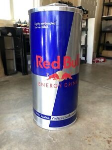 Red Bull Energy Drink Rolling Ice Cooler Non Electric Fridge Refrigerator