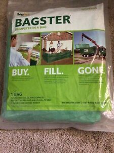Bagster 3CUYD Dumpster in a Bag New In Sealed