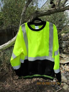 2W International Class 3  Long Sleeve Safety Sweat Shirt, 2XL, #SSCN25C-3