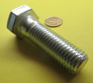 Cap Screw Bolt, GRADE 5, PT, Zinc 1&#034;-8 x 3.25&#034; Length, 3 Pc