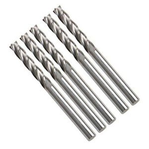 3 PCS 1/8&#034; 3mm Shank Carbide CNC 4 Flute Spiral Bit End Mill Cutter CEL 17mm