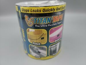 Titan Tape Flexible Waterproof Rubberized Tape 4” x 5’ Stops Leaks Quick - New