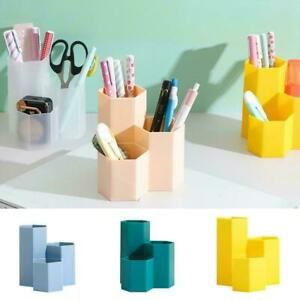 Office Desk Organizer Storage Pen Holder Desktop Pencil Stationery Box N3X4
