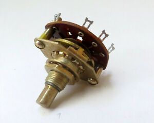 CRL 3 pole 2 position rotary switch - make before break (shorting)
