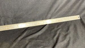 Starrett 604R 24” Tempered Steel Rule  satin chrome machinist tool Used