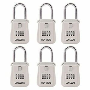 Lion Locks 1500 Key Storage Realtor Lock Box with Set-Your-Own Combination, (6 P