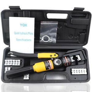 Hydraulic Crimping Tool Wire Crimping Plier Compression Lug Terminal 4-70mm 6T