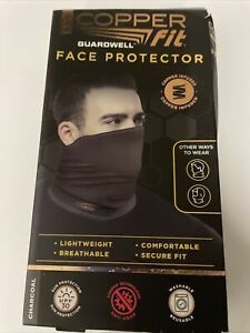 Copper Fit Guardwell Face Protector Mask Charcoal/Black