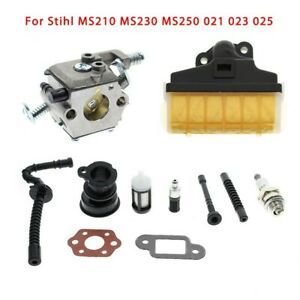 Carburetor Kit Air Filter Set For Stihl MS210 MS230 Chainsaw Gasket Durable New