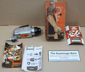 vintage RODAC PNEUMATIC 3/8&#034; AIR IMPACT WRENCH --- BOXED with PAPERWORK
