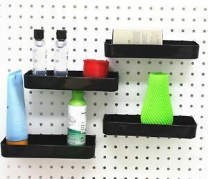 4 Pack Black Pegboard Bins - Pegboard Hardware Parts Storage Craft Organizer ...