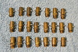 Lot of 24 Antique Vintage Brass Alemite Grease Fittings Hit Miss Engine Model T