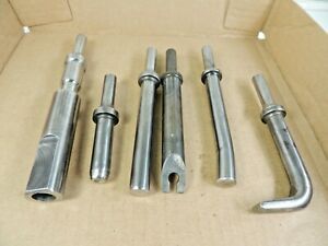 Aircraft Tools(6).401 Rivet Sets:Back Shooter,AN470,90,30,ST Flush,Cutter BSRS-9