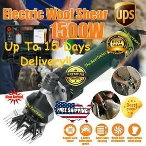 1500W 110V Electric Sheep Goat Animal Wool shear Groomer Shears Shearing Machine