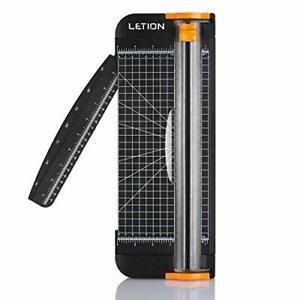 LETION Trimmer Titanium 12 inch A4 Cutter with Automatic Security Safeguard