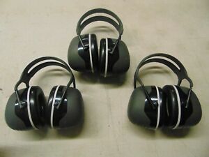 3 Pair of 3m peltor x5a 03/2017 over the head earmuffs