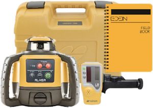 Topcon RL-H5A Self Leveling Horizontal Rotary Laser with Bonus EDEN Field Book|