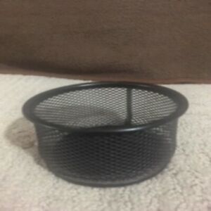 small desktop black mesh stackable clip holder from eldon