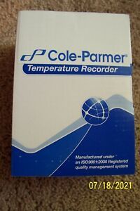 Cole-Parmer 30 Day Temperature Recorder - NEW