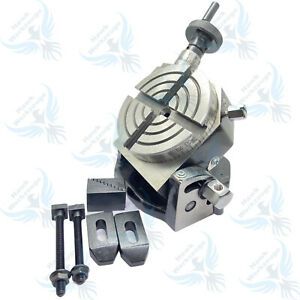 3&#034; PRECISION TILTING ROTARY TABLE WITH  CLAMPING KIT HAWK