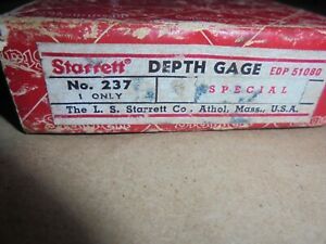 Starrett Depth Gage Rule 237