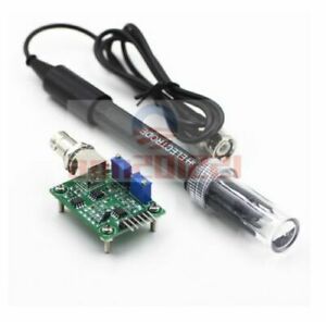 Liquid PH0-14 Value Detect Sensor Module + PH Electrode Probe BNC for Arduino