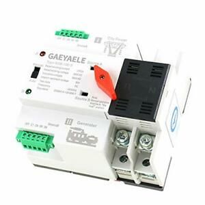 W2R Mini ATS 2P Automatic Transfer Switch Electrical Selector W2R 2P 100A