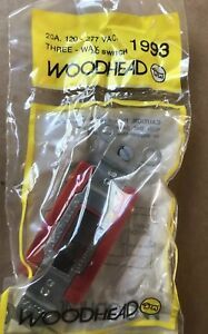 NEW Woodhead 1993 Toggle Switch 20A 120/277V  3-Way, Box of 10 Brown
