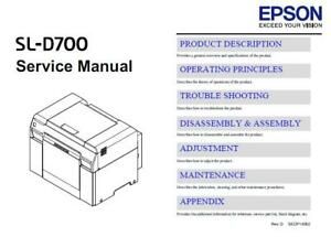 Epson SureLab SL-D700 printer Service Manual
