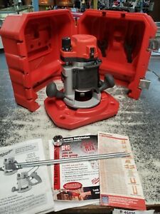 MILWAUKEE HEAVY DUTY ROUTER 5615-20 11 Amp &amp; CASE 2 COLLETS WRENCHES TOOL TOOLS
